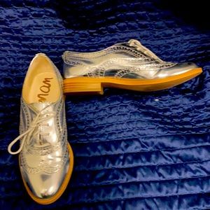 Sam Edelman Silver Brogues